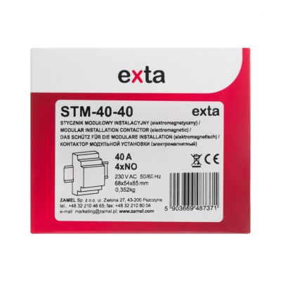 Stycznik modułowy instalacyjny 40A 4xNO 230V AC TYP: STM-40-40 (EXT10000296-WUN)